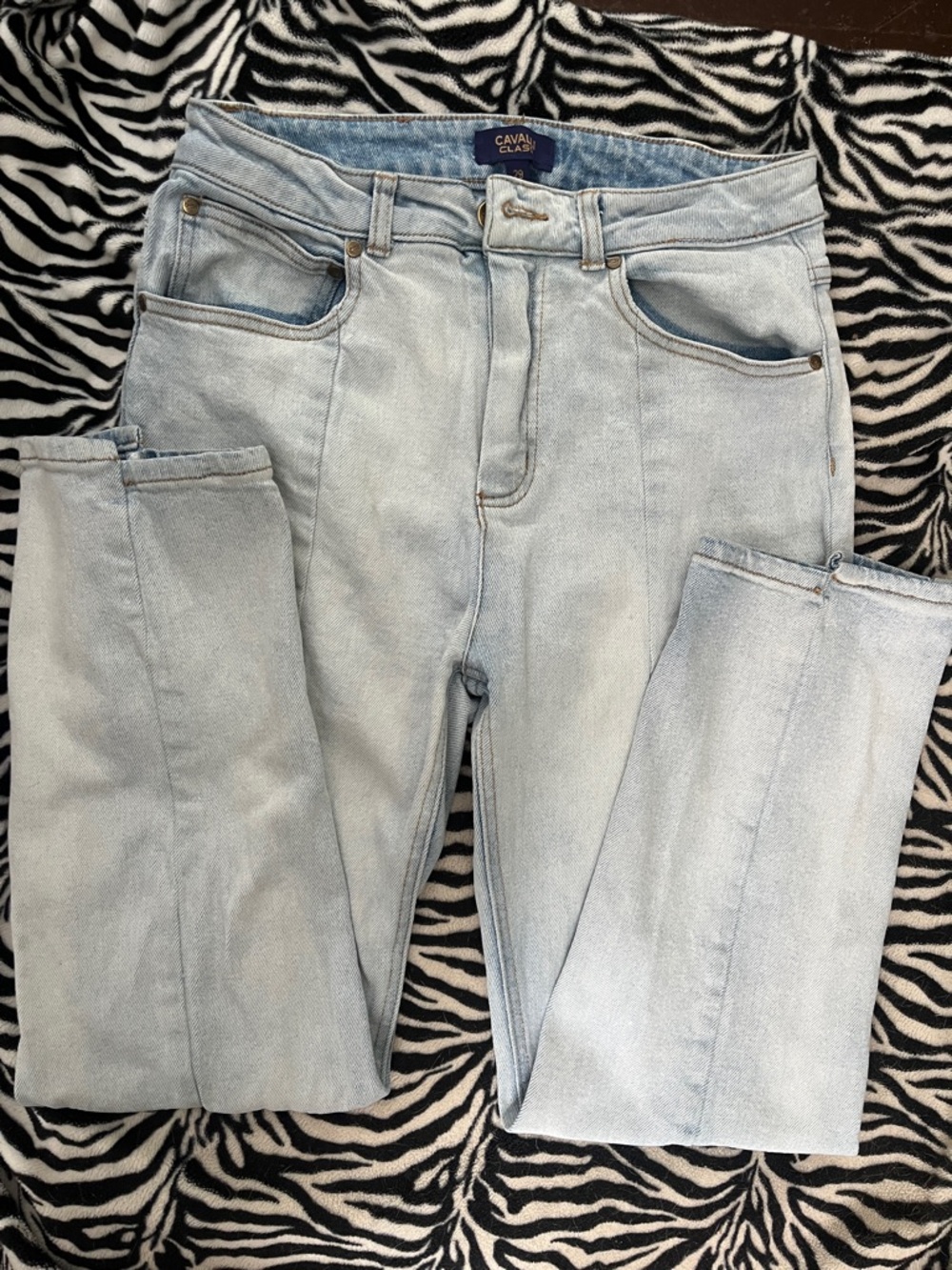 High-Rise Light Wash Jeans